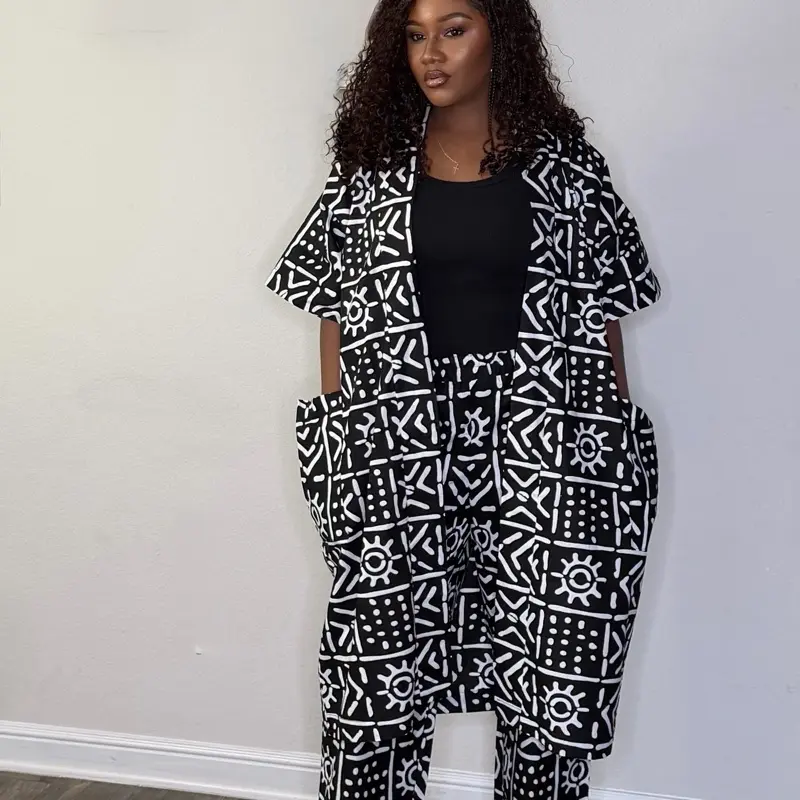 Ankara kimono jacket and pants Ankara kimono jacket and pants