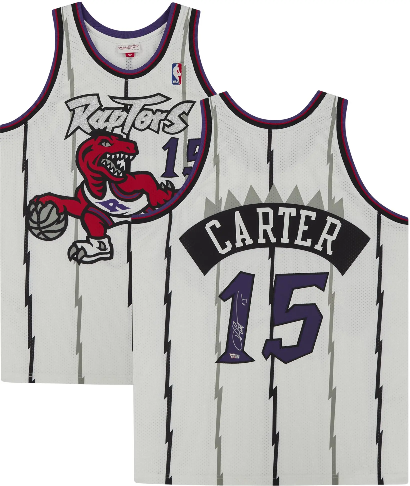Vince Carter Toronto Raptors Autographed White 1998 Mitchell & Ness Authentic Jersey - Fanatics Authentic Certified