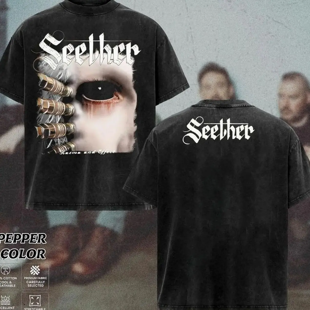 Seether Band T-Shirt Collection, Vintage Rock Graphic Tee, Dark Grunge Aesthetic Shirt, Distressed Alternative Metal Band Merch, Gift for Seether Fans, Unisex Merch for Men & Women ATO J0E