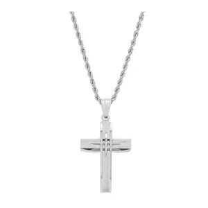 Forza Men's Stainless Steel Cross Pendant
