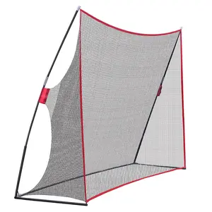 10x7ft SUPERDEAL Portable Golf Hitting Net for Indoor Outdoor Training, with Carry Bag and Golf Accessories