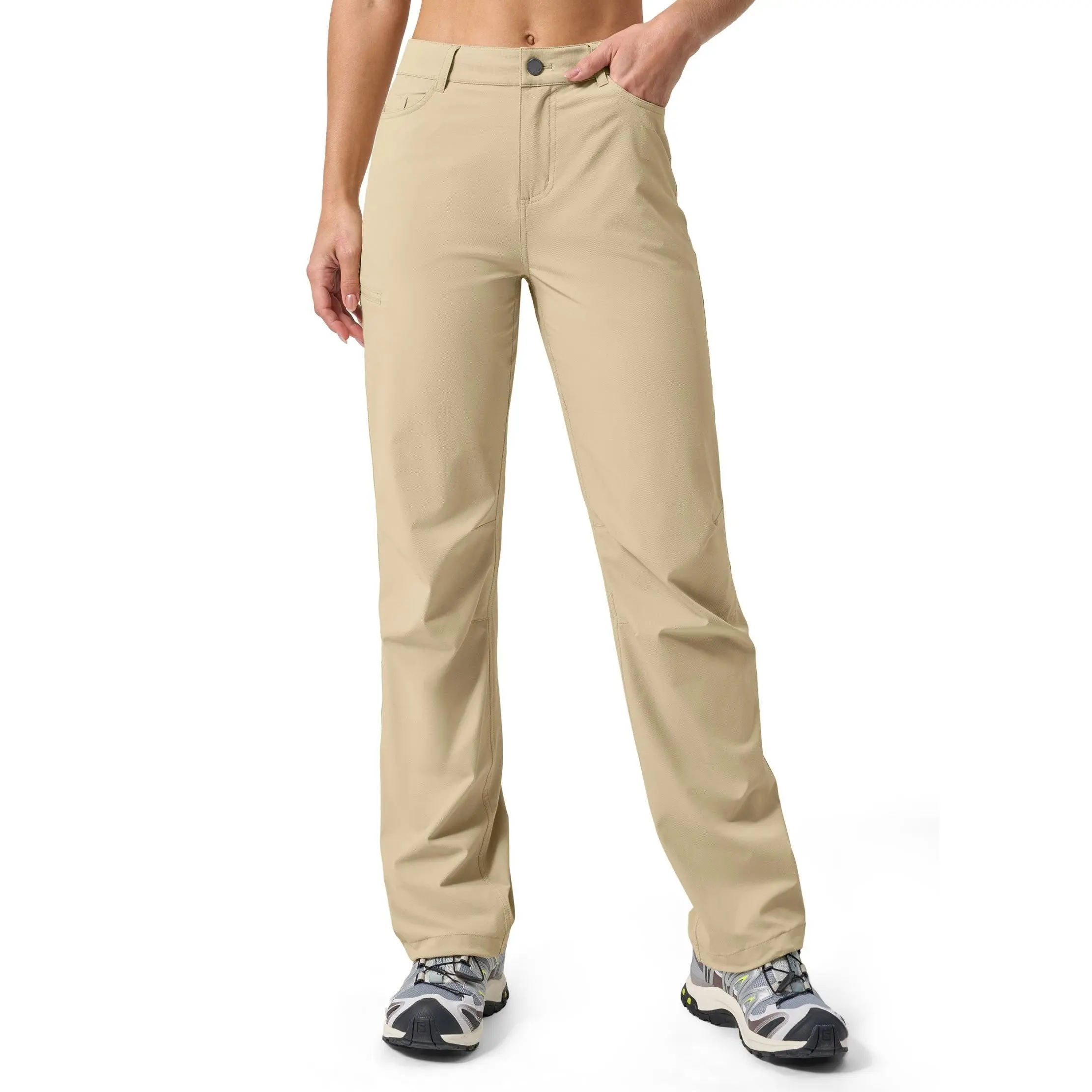 Willit Womens Hiking Pants Quick Dry Lightweight Stretch Travel Pants with Pockets UPF 50+ Water-Resistant 29"31"33"