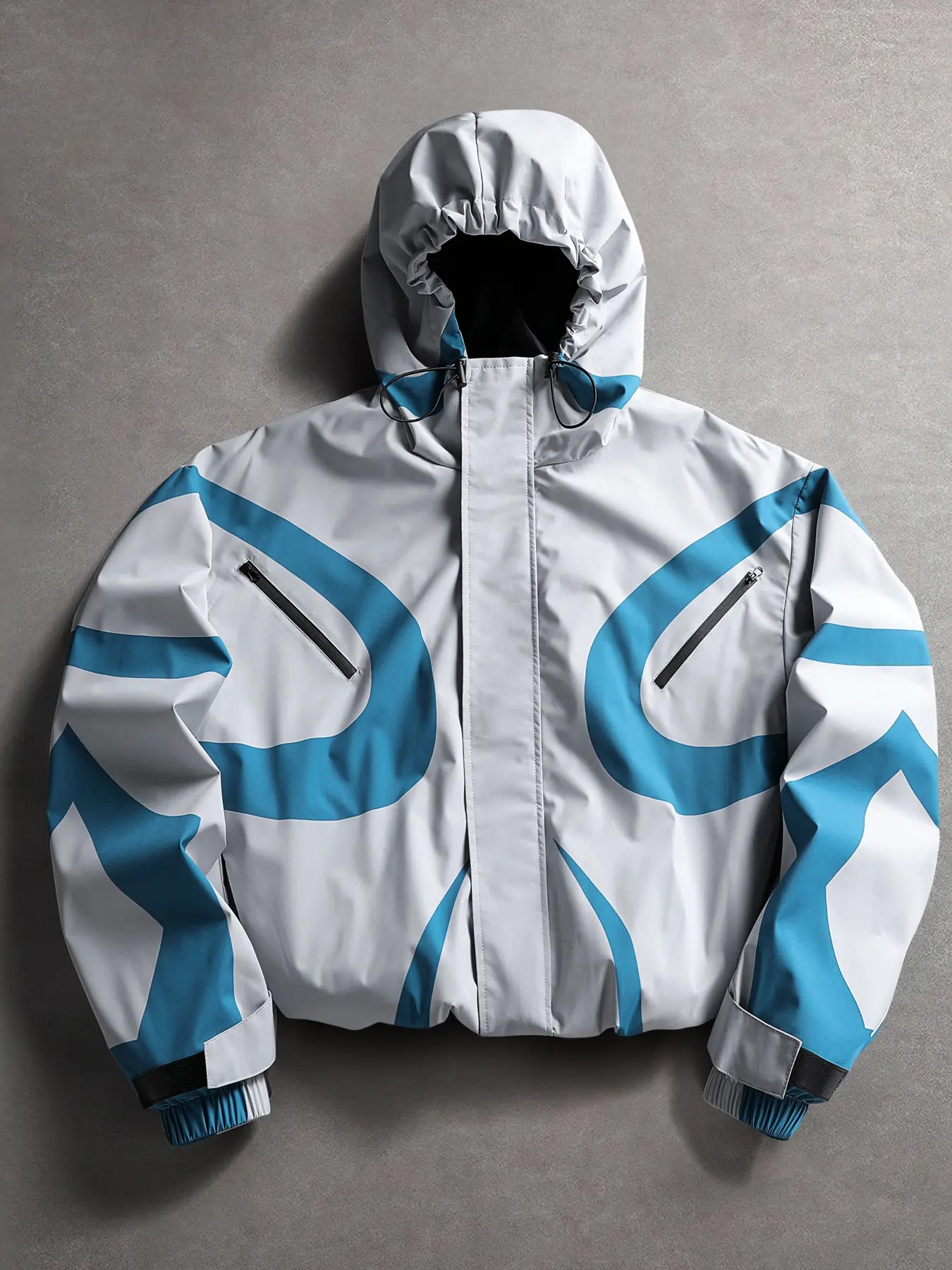 Spring Fall Lightweight Men's Hooded Jacket, Loose Fit Drop Shoulder Coat, Casual Streetwear, Y2K Style, Outdoor Windbreaker, Menswear