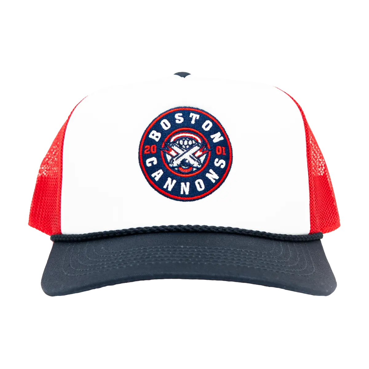 Boston Cannons Trucker Hat for Lacrosse Fans | Official PLL High-Profile Foam Front Snapback, Adjustable & Lightweight