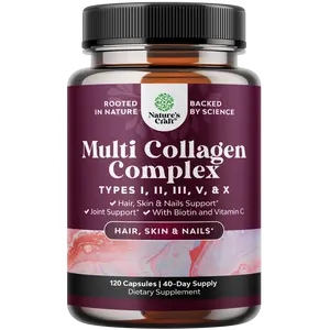 Nature's Craft Multi Collagen Complex - Biotin and Collagen Supplement