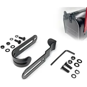 Thickened Mailbox Latch and Handle Kit Replacement Set Easy Installation for Mailbox Door Repair, Premium Durable Solid Construction Safe Not Easily Damaged (Black)