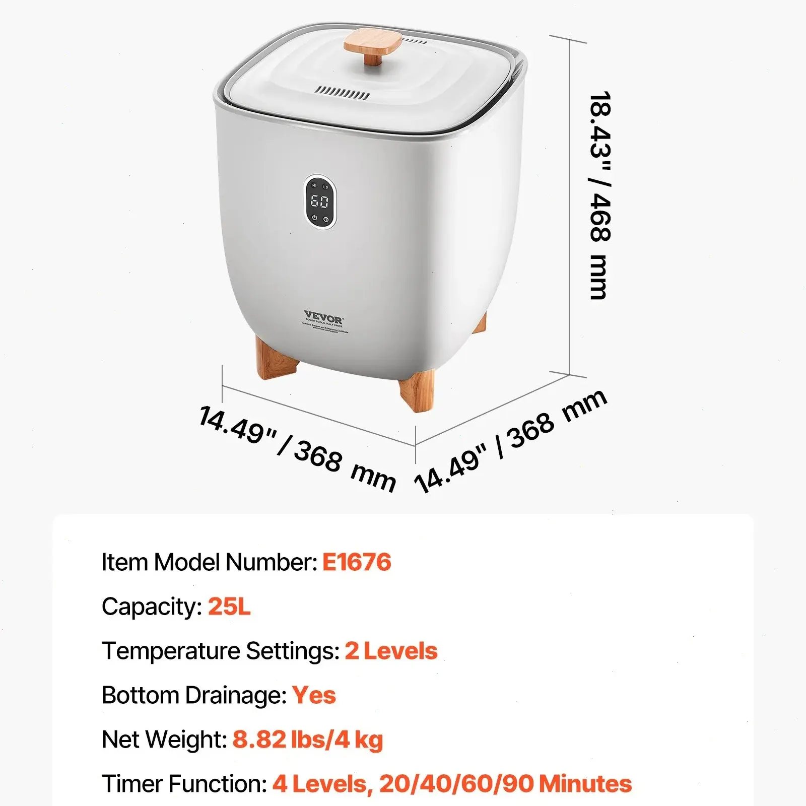 25L - Upgraded LED Screen & Gray