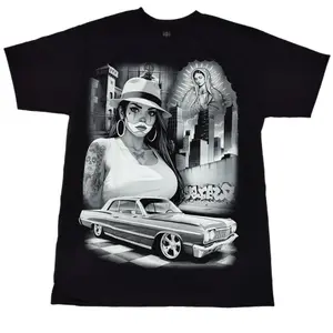 Clown Girl LowRider T Shirt Cotton Menswear Tshirt Streetwear