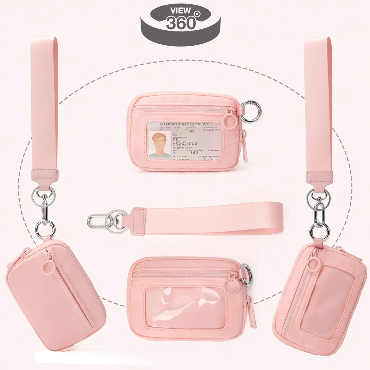 2026 New Waterproof Trifold Clutch Wristlet Cell Phone Purse for Women - Durable Compact Trendy Minimalist Card Holder, Coin Purse, Home Organizer Pocket Storage Bag for Gym-Travel, Purse Women