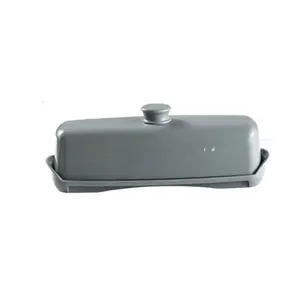 Smooth Butter Dish with Spoon Perfect for Serving and Storage Holder