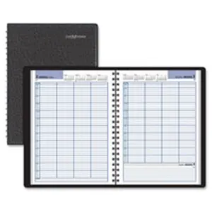 212 MAIN AT-A-Glance DayMinder 4-Person Daily Appointment Organiser, Black, Planner Notebook, Calendars Planners, Office Stationery Supplies