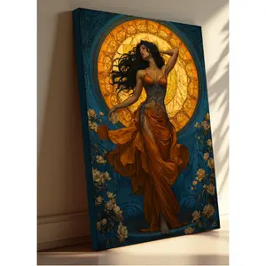 Aphrodite Canvas Art: Greek Goddess Print, Feminine Sensual Decor