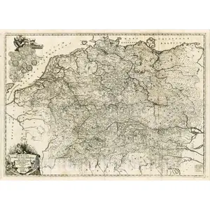 Germania - Detailed Provincial Map, 1729 | Historical Map Print