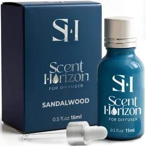 Hotel Collection Diffuser Oil, Sandalwood No.08 | 0.5 Fl oz (15 ml), Scent Hotel Diffuser Oil for Ultrasonic Diffuser and Waterless Diffuser, Luxury Highly Concentrated Fragrance Oil