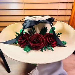 rose cowboy hat/ sombrero
