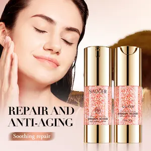 SADOER Dragon Blood Facial Cream Deep Hydration Smooth Dry Skin Reduce Fine Lines Boost Radiance Plump Skin Texture Lightweight Non-Greasy Daily Skin Care