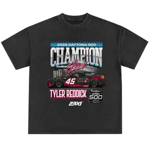 Tyler Reddick 2026 Daytona 500 Champion T-Shirt, Vintage NASCAR Racing Graphic Tee, Daytona Winner Motorsport Shirt for Men Women, Retro Race Car Fan Apparel - Menswear & Underwear - Men's Tops - T-shirts - Men's Short-sleeve T-shirts