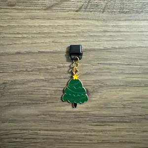 Christmas Tree USB C Dust Plug Charms for Kindle and Book Lovers