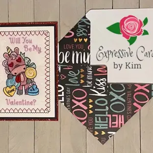 Will You Be My Valentine Embroidered Greeting Card