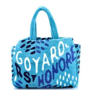 Pre-owned Goyard Textile Tote Bags REBAG Eponge Bag Printed Terry Cloth PM by Rebag