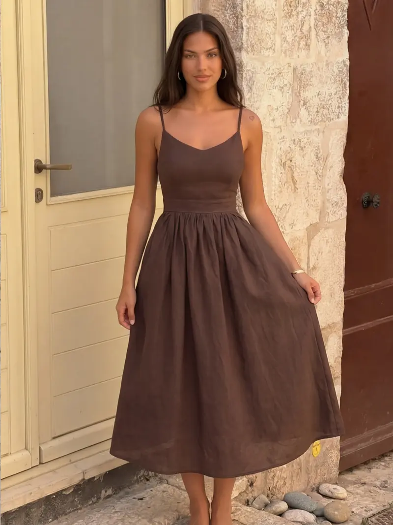 wilfred eleta linen dress - TikTok Shop