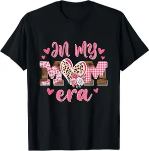 Vintage Leopard In My Mama Era Mother's Day Women Mom T-Shirt