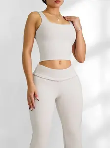 Lace Pilates Sports Top (Off-White) Lace Pilates Sports Top (Off-White)