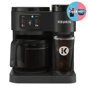 Keurig K-Duo Essentials, Hot & Iced Single-Serve K-Cup Pod Coffee Maker & Carafe, Black