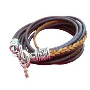 Leather Bracelets for Women, Braided Leather Bracelets for Women, Womens Bracelet, Double Wrap Bracelet, Womens Gift, Womens Jewelry,