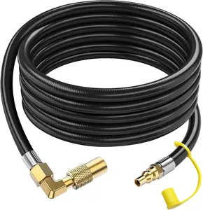 Improved Propane Quick Connect Hose for Rv to Grill, 18FT RV Propane Hose with Blackstone Propane Adapter, Fit for Blackstone 22 Inch Griddle & 17” Grill