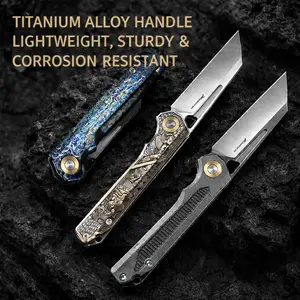 Mulight EDC Titan Walker Outdoor D2 Portable Titanium Alloy Folding Multi Tool Camping Adventure Survival Gear