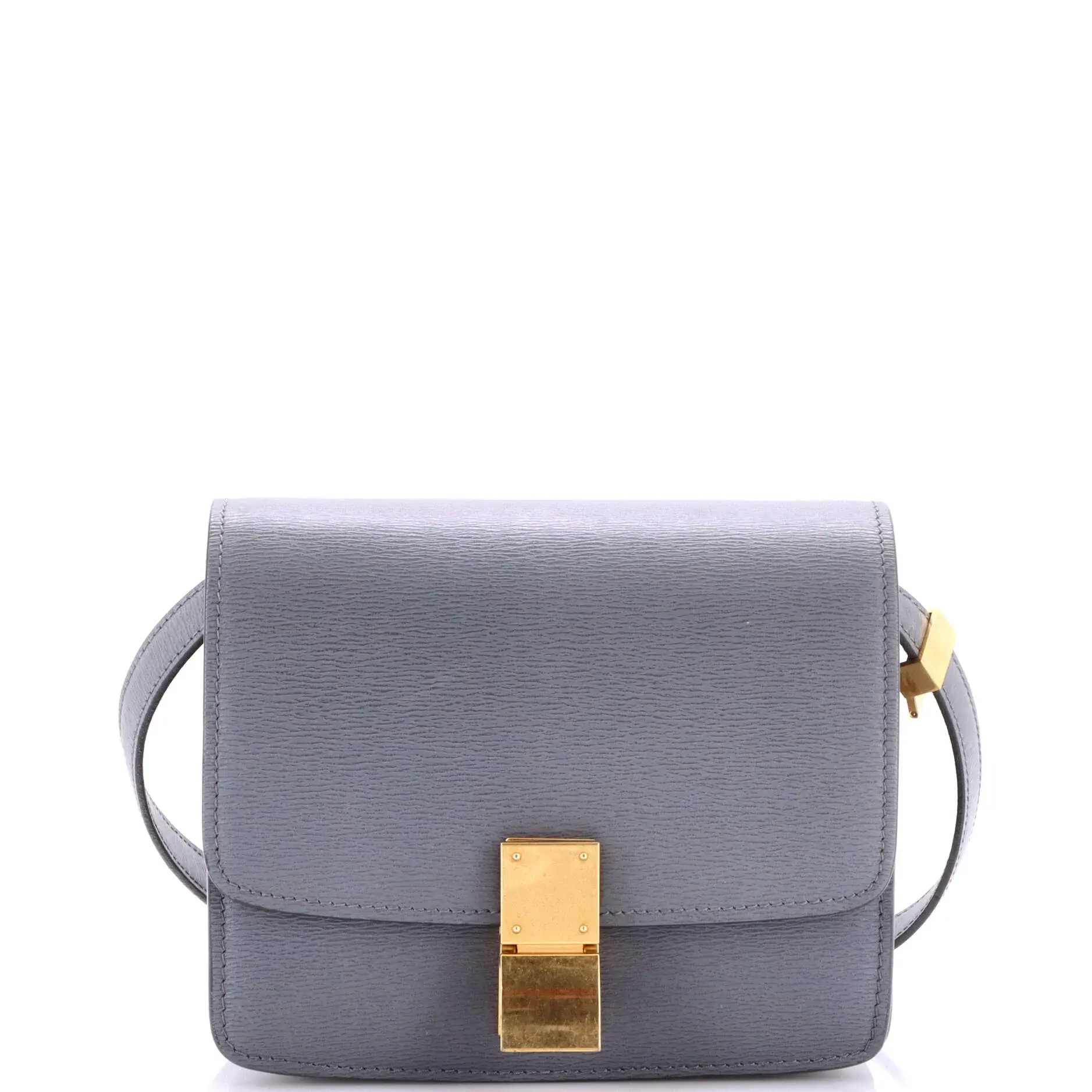 Pre-owned Celine Leather Shoulder Bags Classic Box Bag Grainy Teen by Rebag