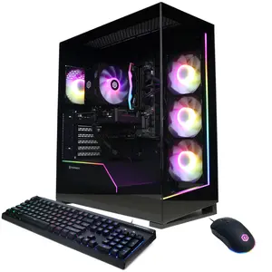 CyberPowerPC GXi11240CPGV19 Gaming Desktop PC, Intel Core Ultra 5 225F, 16GB DDR5, GeForce RTX 5060 Ti 8GB, 2TB PCIe 4.0 NVMe SSD, WiFi/BT, RGB Gaming Keyboard/Mouse & Windows 11 Home