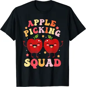 Apple Picking Squad Shirt Autumn Fall Apple Harvest Season T-Shirt - Jhunbacan Shop 41B0BFWJ4YD3