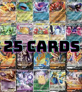 Pokemon Tcg Pack Montage Pokemon Double Rare Card Twenty Five (25) Assorted Authentic Japanese Double Rare V EX Trading Cards Pack