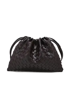 Meadow Cloud Bag, Relaxed Crossbody Small Bag, Underarm Shoulder Crossbody Woven Trash Bag, Drawstring Bag, Versatile Retro Woven Crossbody