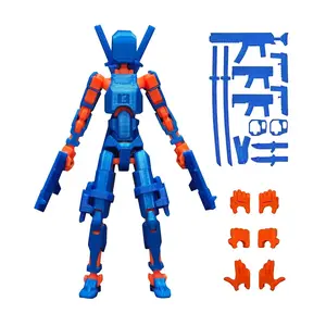 2026 new 3d Printed 13-Joint Movable 3rd Generation Dummy Doll Diy Full-Body Stress Relief Action Figure Dual Guns  Trending MuñEco