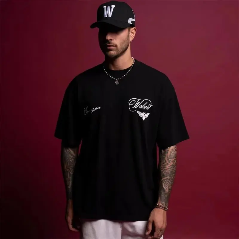 DARC SPORT Men's Oversized Short Sleeve T-shirts Gym Fitness