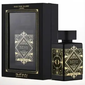 Lattafa Perfumes Bade'e Al Oud, Oud for Glory for Unisex Eau de Parfum Spray, 3.4 Ounce Fragrance Pack Scent Daily Scented Aroma Cosmetic Cologne Gift