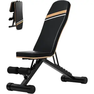 Assemble-Free Foldable Weight Bench Press for Home Gym, 660 LBS Capacity Incline Decline, Sit-up Bench for Full-Body Strength Training