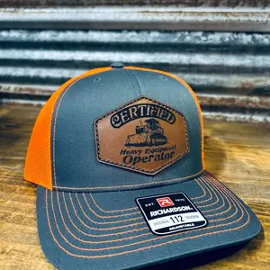 Certified heavy equipment operator trucker style Hat