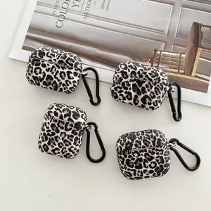 Applicable To AirPods Pro Protective Cover Silicone Soft Shell Net Red Ins Leopard Print 4th Generation Earphone Shell Apple Earphone Cover