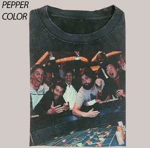 Vintage The Hangover Playing Poker Crewneck T-shirt, Funny The Hangover Movie Tee Gift For Boyfriend Menswear Top Streetwear