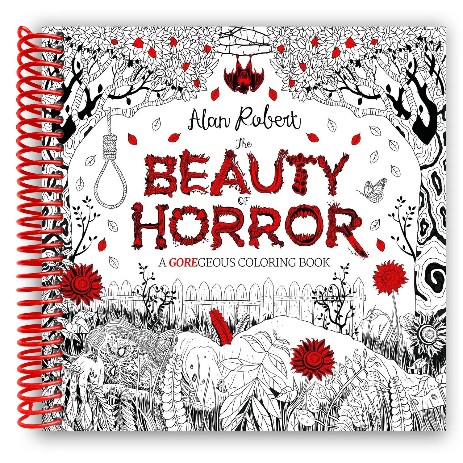The Beauty of Horror 1: A GOREgeous Coloring Book (Spiral Bound)