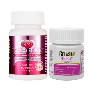colagen 60 capsules  and gelasimi capsulas 30 capsules.