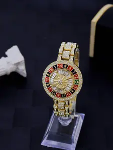Rotating Casino Roulette Watch Chain, Men's Bracelet, Thick Chain, Stylish Accessory, Perfect for Casual Wear