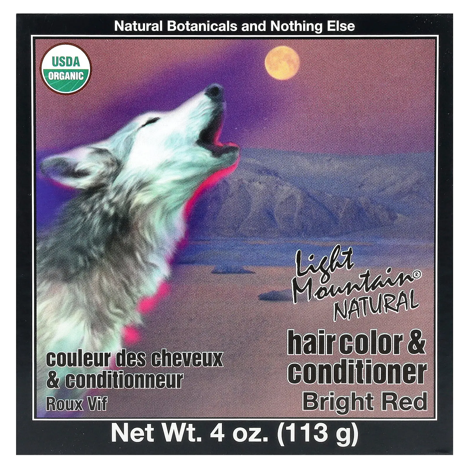 Light Mountain Natural Hair Color & Conditioner, Bright Red, 4 oz (113 g) Light Mountain Natural Hair Color & Conditioner, Bright Red, 4 oz (113 g)