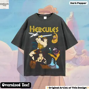 Oversized  Hercules T Shirt, Retro Hercules 1997 Sweatshirt, Magic Kingdom Shirt, world Shirt,  Hercules Megara Hades Tee
