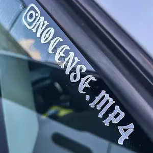 Personalized Instagram Username Decal for Car Windows - Customizable in 3 Fonts & 2 Sizes - Easy Application - Vehicle Exterior Decoration