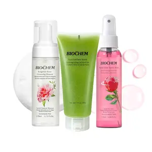 [LIVE Exclusive] Clean Skin Starter Kit – Bulgarian Rose Mousse Cleanser + Fruit Gel Face Scrub + Rose Vitamin Tonic Mist | 3-Step Skincare Bundle